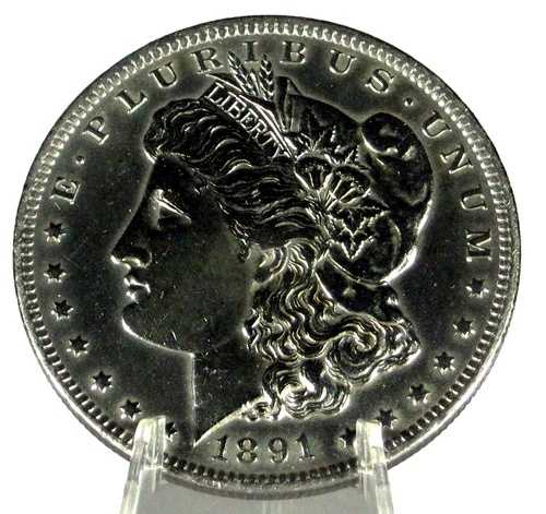 1891-CC「エリートリリース」カーソンシティ・モルガン銀貨「スピッティング・イーグル」PQ