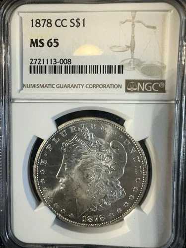 1878 CC NGC MS 65 モルガン銀貨