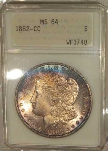 1882-CC $1 モルガン銀貨 MS-64 第一世代 ANA ホルダー グランド アピール!!｜WORLD RESOURCE【QUEEN店】