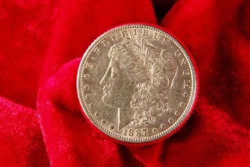 素晴らしい!1887年フィラデルフィア・モーガン銀貨、高品位宝石スラブ、PGBB 80|WORLD RESOURCE【QUEEN店】