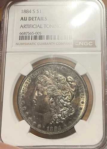 1884-S NGC AU 詳細 モルガン銀貨｜WORLD RESOURCE【QUEEN店】
