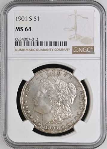 1901年 S モルガン シルバー ドル NGC MS64|WORLD RESOURCE【QUEEN店】