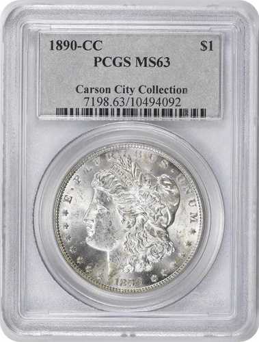 1890-CC モルガン銀貨 MS63 PCGS｜WORLD RESOURCE【QUEEN店】