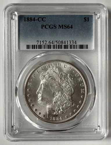 1884-CC モルガン銀貨 PCGS MS64 ミントステート 新品ケース｜WORLD RESOURCE【QUEEN店】