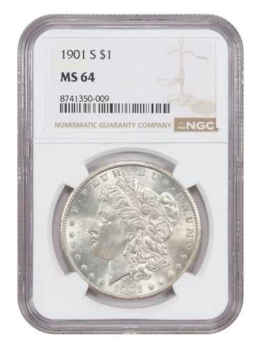 1901-S $1 NGC MS64 - モルガン・ダラー - 良年月日 S-ミント
