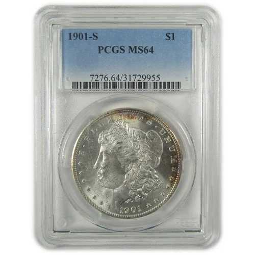 1901年 S モルガン・ダラー MS 64 PCGS シルバー 未流通 1ドルコイン SKU:I19885