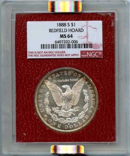 1888-S 1ドル モルガン・ダラー レッドフィールド・ホード NGC MS64