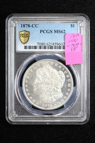 1878-CC モルガン・ダラー VAM-18 トップ100 PCGS MS62 323N｜WORLD RESOURCE【QUEEN店】