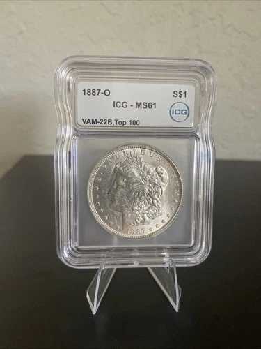 1887-o?? $1 モーガン VAM-22B、ホット 100 MS61