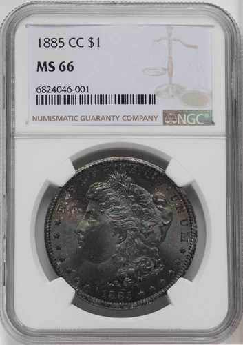 1885-CC $1 NGC MS66