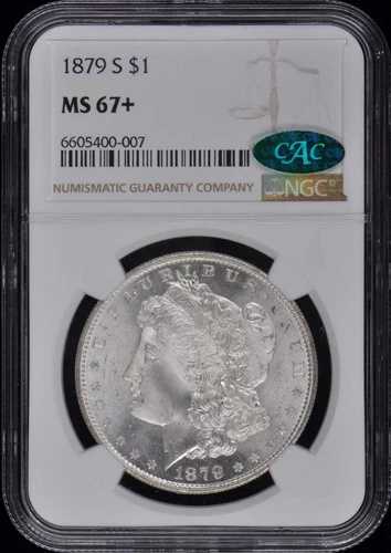 1879-S モルガン・ダラー S$1 NGC MS67+ (CAC)