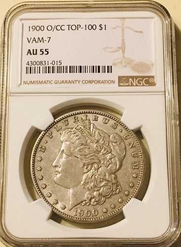 1900 O/CC モルガンドル NGC AU55 *VAM 7 O/CC TOP100*