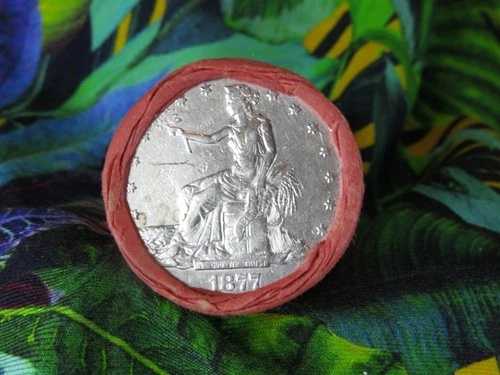 20ドル銀貨ロール 貿易用 1877年エンド / モルガン 1880年ビンエンド AA452