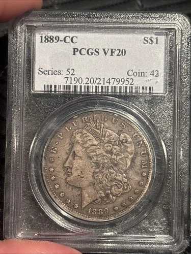 1889年製 モルガン銀貨 PCGS 正規品 VF20