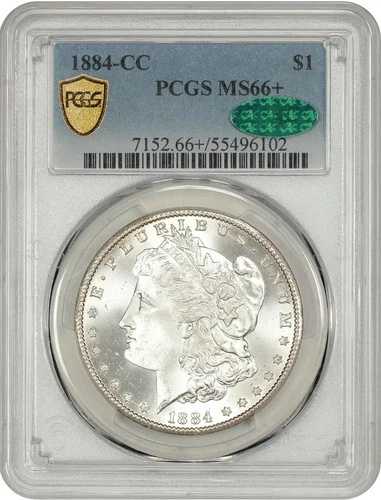 1884-CC $1 PCGS MS66+ CAC モルガン銀貨 55496102 432,630円