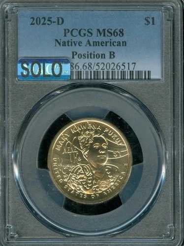 2025 D SACAGAWEA ドル PCGS MS68 POS-B MAC SOLO 最高品質 & 汚れなし。｜WORLD RESOURCE【QUEEN店】 445,995円