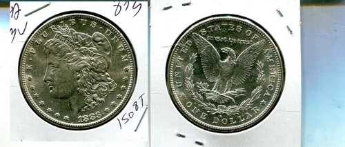 1883年 S モーガン シルバー ドル CH BU 1508T