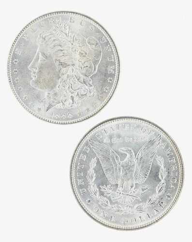 1888年 モルガン・ダラー BU 20枚ロール ブリリアント・アンサーキュレート・USAシルバー｜WORLD RESOURCE【QUEEN店】