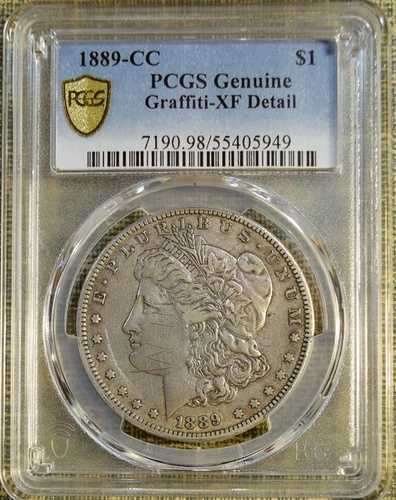 1889-CC PCGS XF 詳細 モルガン・ダラー - PCGS ゴールドシールド