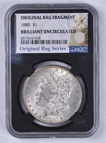 1880年 モルガン銀貨 - NGCブリリアント未流通 - トップ100 VAM 23 オーバーデイト