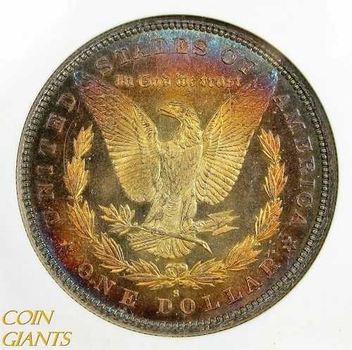 1879-S S$1 モルガン銀貨 NGC MS64 PL プルーフ モンスターのようなレインボートーン｜WORLD RESOURCE【QUEEN店】