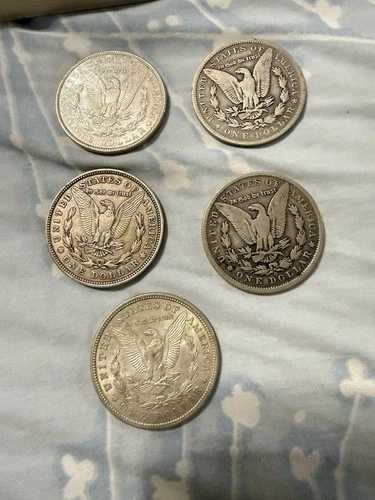モルガン銀貨 5枚セット 1886-1921