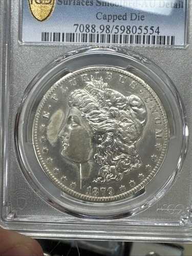 1879 cc キャップドダイ モルガンドル PCGS AU 詳細