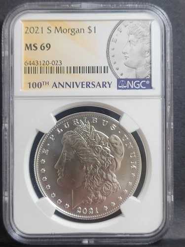 ミントエラー 2021 NGC MS69 モルガン 1ドル銀貨 *入手困難 Sサンフランシスコ 400,400円