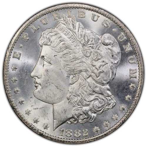1882年-CC モルガン・ダラー PCGS MS64 VAM 2 日付不明 ? ハイエンド64、ブルームーンレア