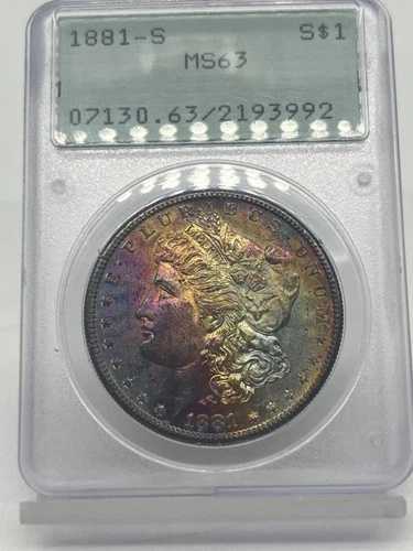 1881-S 1ドル モーガン シルバー モンスター トナー ラトラー 400,400円