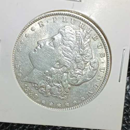 1889年モルガン銀貨 ミントマークなし 流通品だが状態良好
