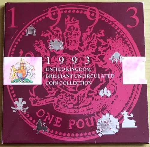 英国王立造幣局 ブリリアント・アンサーキュレート・コインコレクション 1993年 8枚セット