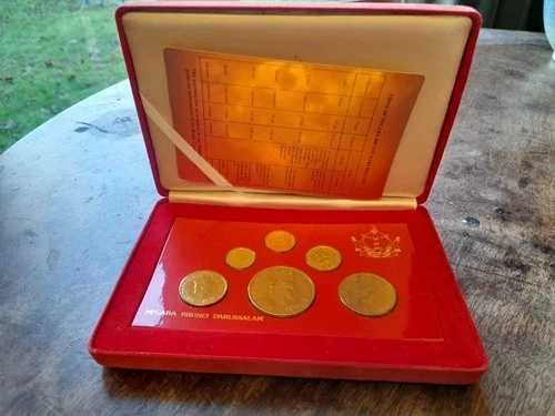 ブルネイ・ダルサラーム 1985年 見本コイン6枚コレクションセット: 1セント - 1ドル