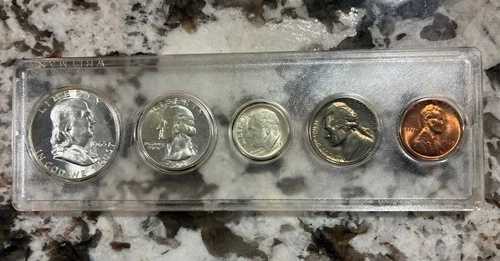 1963 年プルーフコイン 5 枚セット、シルバー フランクリン、ワシントン、ルーズベルト付き! 30,030円