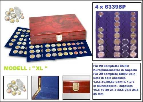 バールウッドコインケース ユーロコインセット コインカプセル20セット SAFE 5793 XL-