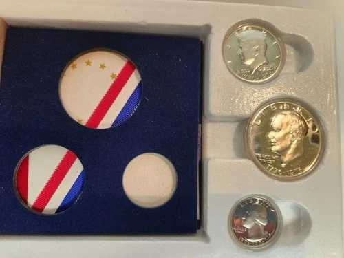 1776-1976年 アメリカ造幣局 200周年記念 3枚組プルーフコインセット