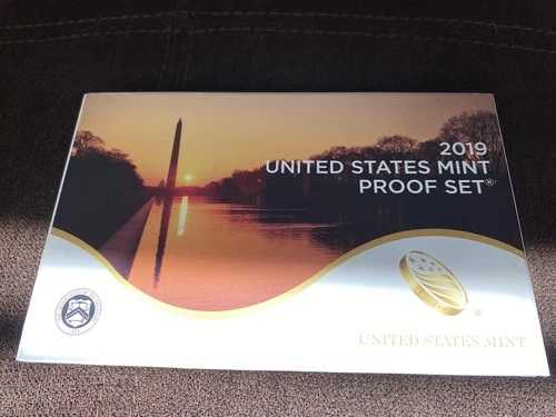 2019年米国造幣局発行プルーフセット（OGPおよびCOA付き、未使用）