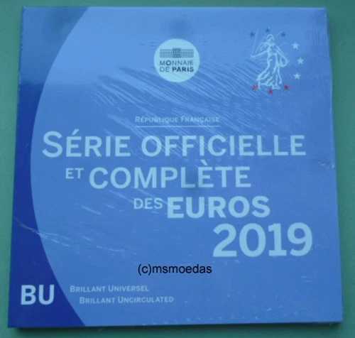 フランス公式コインセット 2019 流通コインセット 1セントから2ユーロまでのユーロコイン