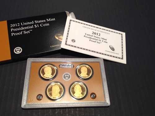 2012-S 大統領ドル プルーフ セット (ボックス、COA 付き) / ジェム プルーフ / 値下げ!!!