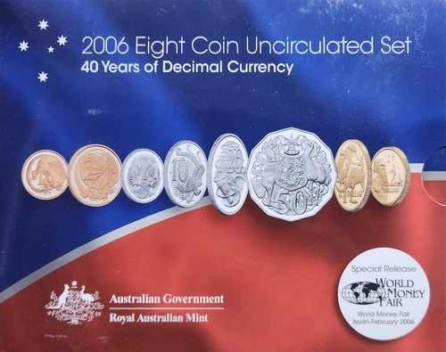 2006年 十進法通貨40周年記念 8枚組未流通RAMセット - ワールドマネーフェア