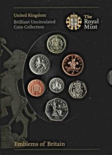 2008年 未流通コイン（2セット）紋章と王家の紋章セット