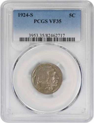 1924-S バッファローニッケル VF35 PCGS