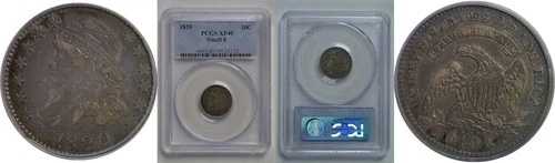 1820年 バストダイム PCGS XF-40