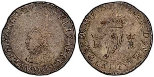 アイルランド エリザベス1世（1558年）-（ローズ）グロート（4D）。PCGS VF35 ロンドン S-6504; D&F 240 155,100円