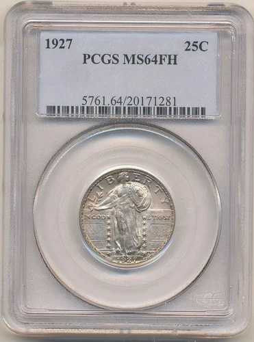 1927年 25セント スタンディング リバティ クォーター MS 64FH PCGS