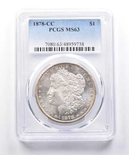 1878-CC モルガン銀貨 MS63 PCGS *7462