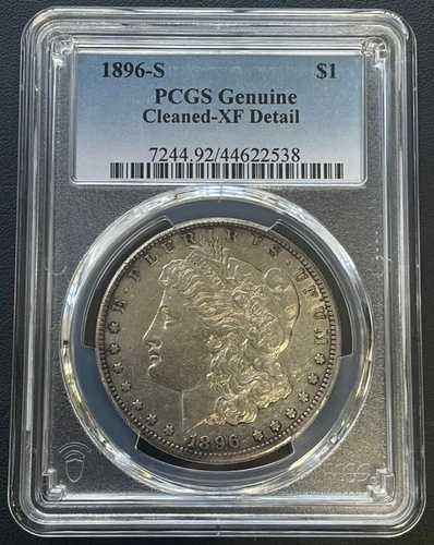 1896年 S モーガン銀貨 $1 PCGS エクストラファイン、セミキーデートコイン