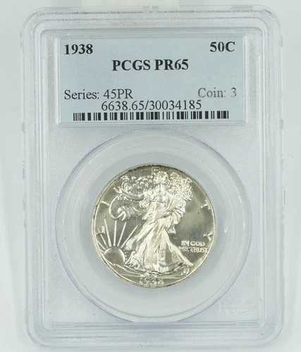 1938年 PCGS PR65 ウォーキング・リバティ・ハーフダラー