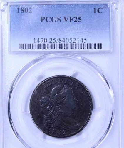 1802年 緊急バストラージセント:PCGS VF25- 158,950円