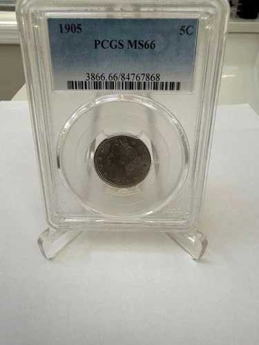 1905 リバティ V ニッケル PCGS MS-66 美品!!